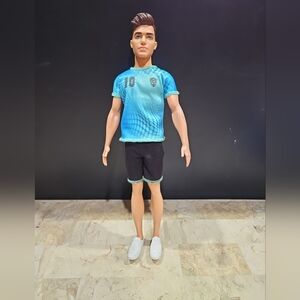 Barbie Soccer Player Careers Hispanic 2018 Male Mattel Doll‎ 12" Inches Tall